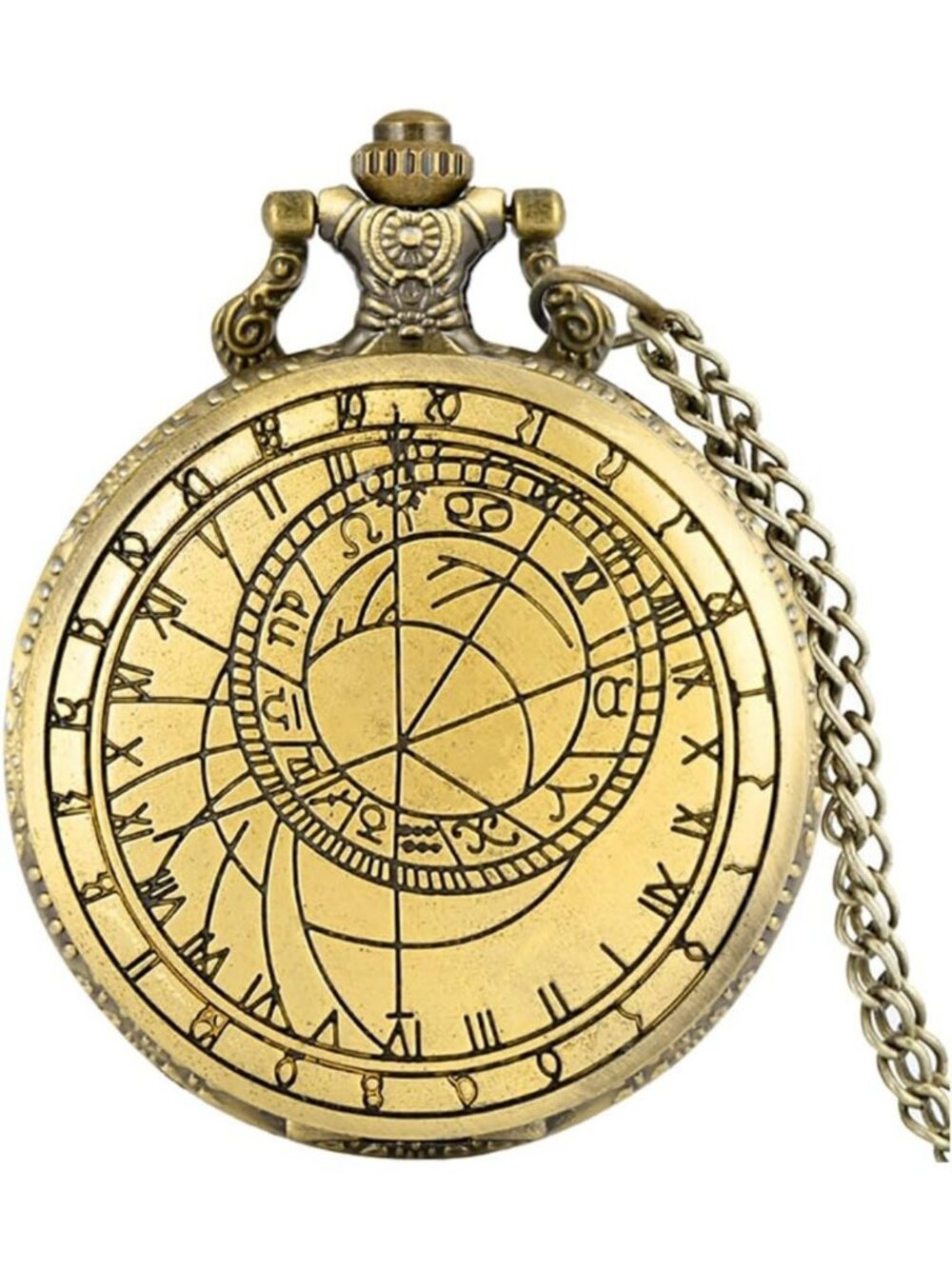 Vintage Retro Steampunk 48mm Pocket Watch Necklace with Box - Doctor Who